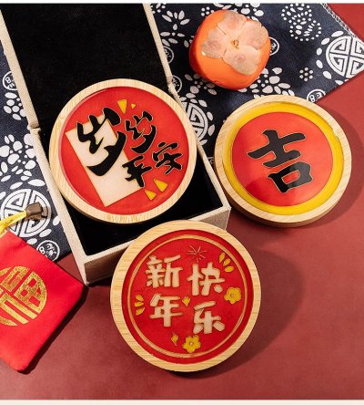 掐丝珐琅杯垫/书签